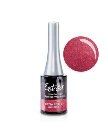 Estrosa 14 ml Smalto Semipermanente - ROSA REALE METALLIC